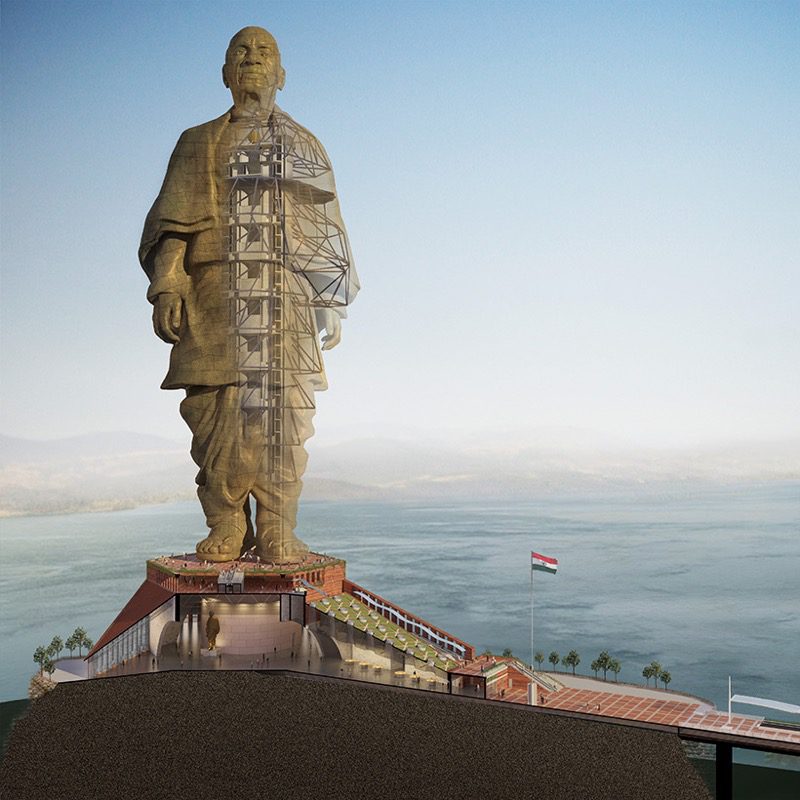 В Індії будують найвищу статую у світі – Statue of Unity – висотою у 182 метри (ФОТО)