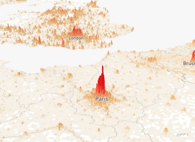 Дуже цікава візуалізація даних: населення Землі