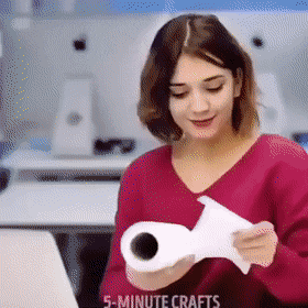 Як зробити маску із туалетного паперу